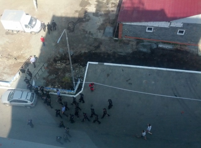В Новокузнецке Медведева охраняли снайперы на крыше