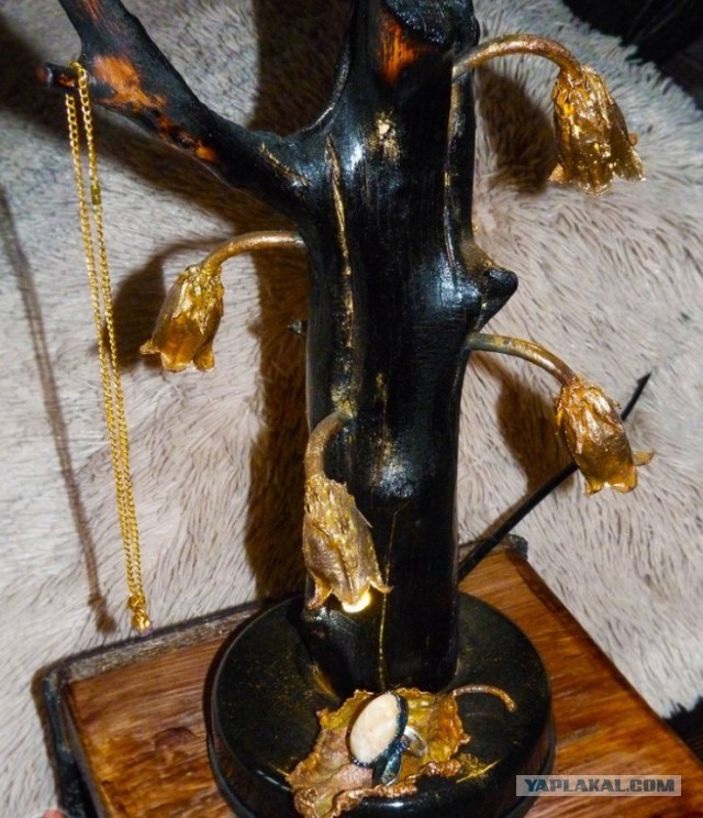 Настольная Лампа "REST" из ствола вишни своими руками