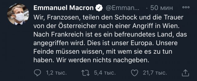 Очевидцы публикуют видео из центра Вены, где, как сообщают местные СМИ произошло нападение на синагогу