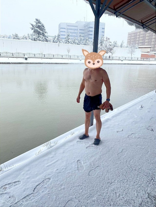 Нетипичный Ташкент. Снег и мороз