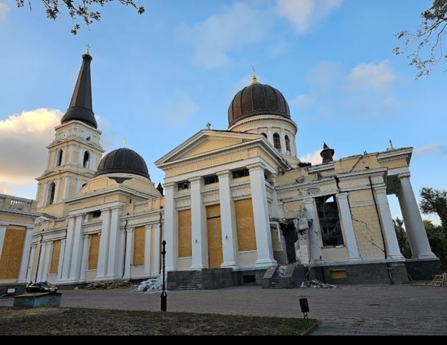 Здание Панорамы "Оборона Севастополя 1854–1855 гг."  полностью уничтожено после атаки дронов