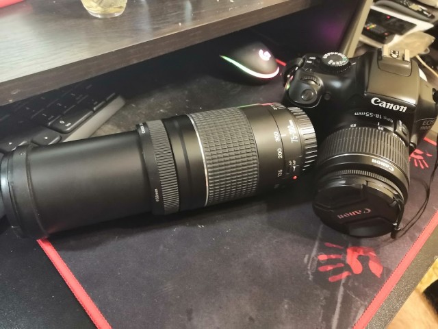 Начал фоткать на "тромбон"