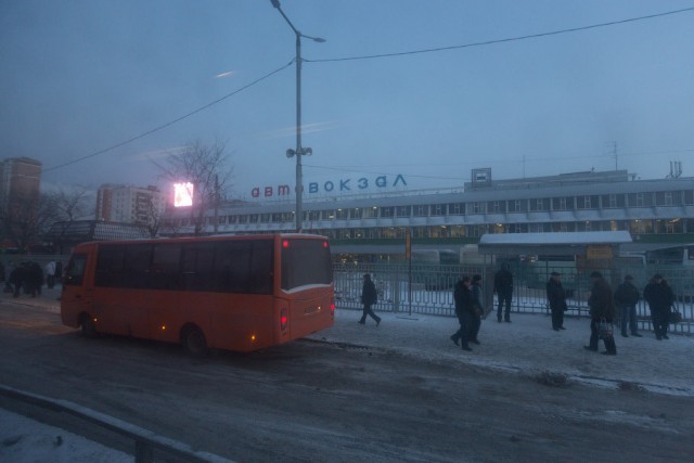 Рейсовый автобус Минск-Москва.