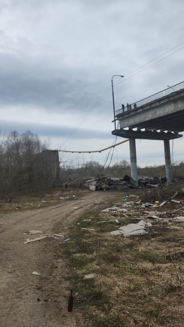 Панинский мост рухнул в Вязьме Смоленской области