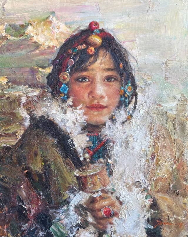 Живопись. Девочки и куклы