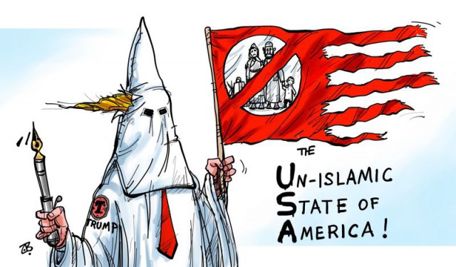 Карикатуры про новую Америку