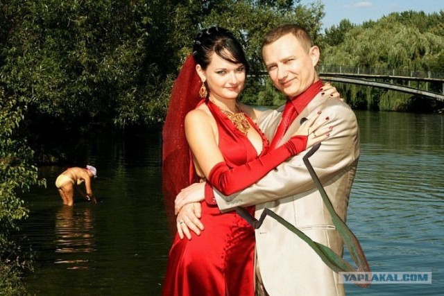 Романтический фон на свадебном фото