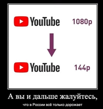 YouTube в России приказали замедлить до 128 Кбит/с по словам инсайдера с телеком-рынка