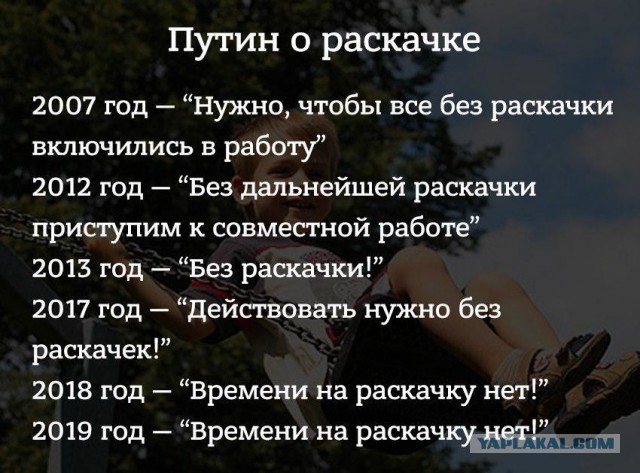 Времени на раскачку нет! (накипело)