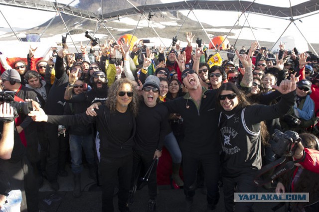 Metallica дала концерт в Антарктиде.