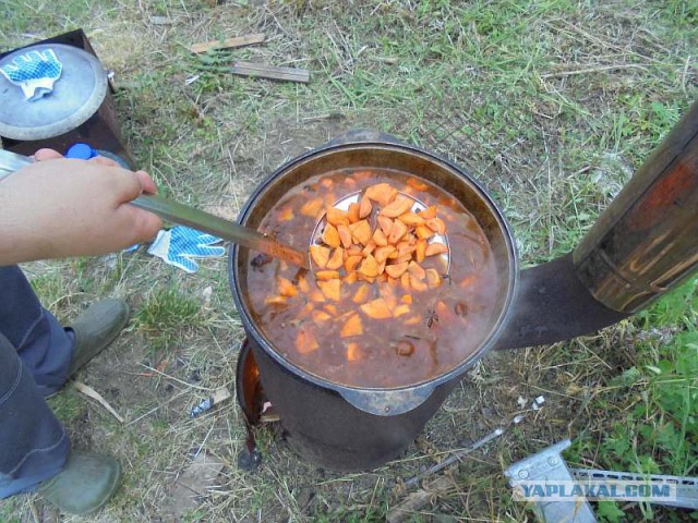 Фасольная похлебка с копченостями