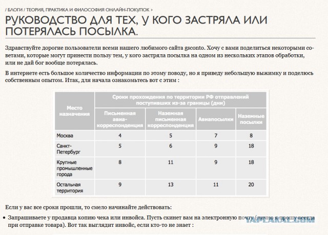 Почта России "потеряла" посылку. Может вместе сможем улучшить работу.