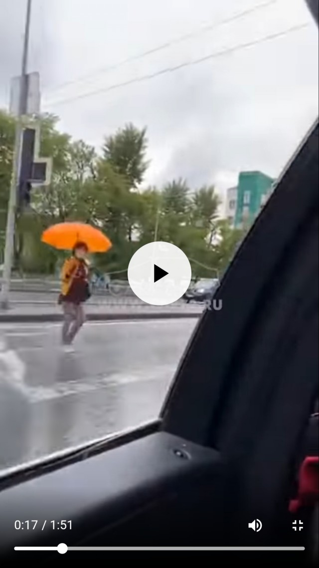 ДТП в прямом эфире в Тюмени