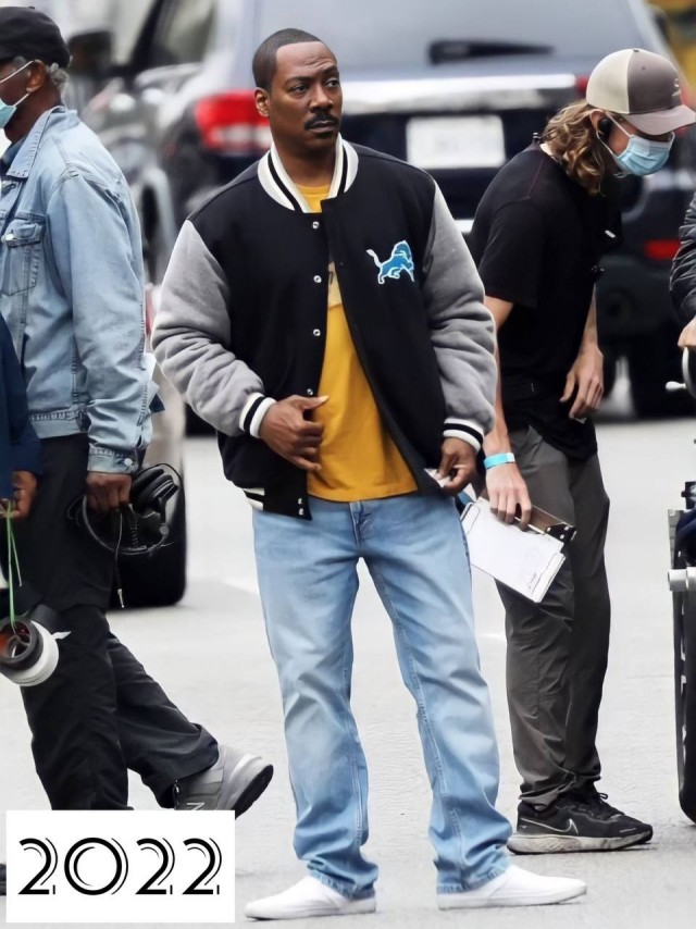 61-летний Эдди Мерфи на съемочной площадке «Полицейский из Беверли-Хиллз 4» в Лос-Анджелесе