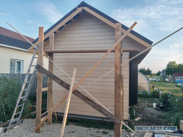 Пилю хозблок 6x3 клиенту