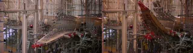 Airbus сильно ударился крылом о взлётную полосу при посадке на Тайване