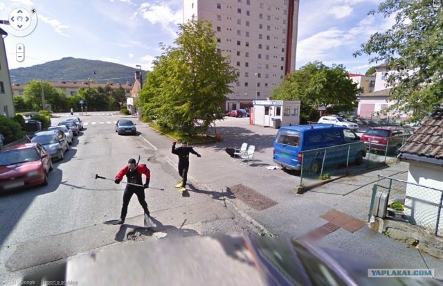 Cтранные снимки с Google Street View