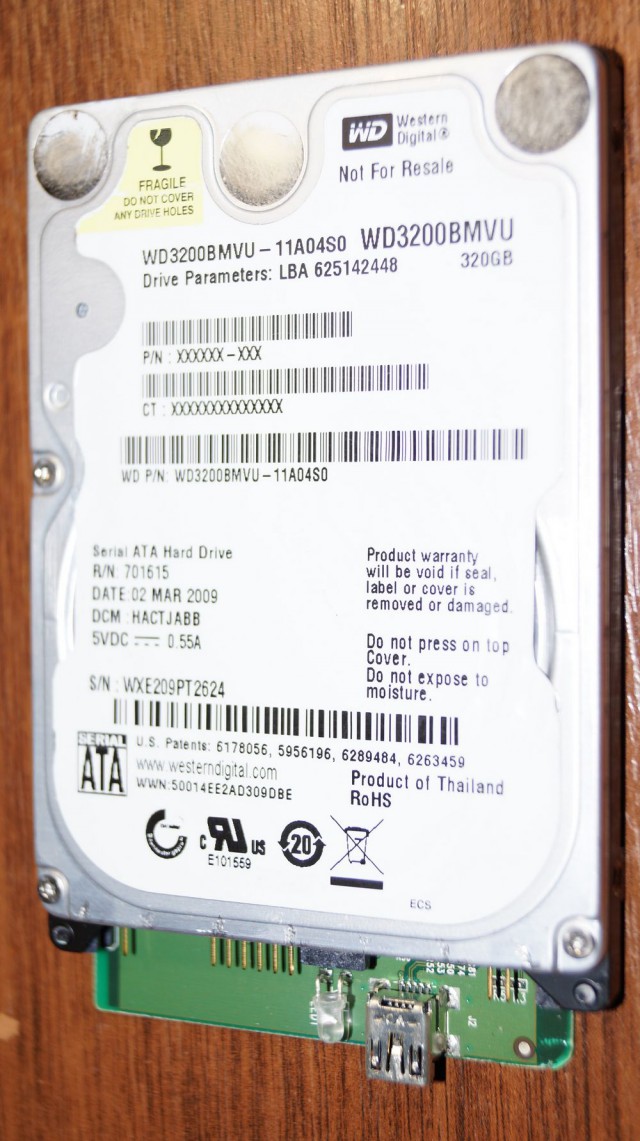 Жёсткий диск wd3200bmvu