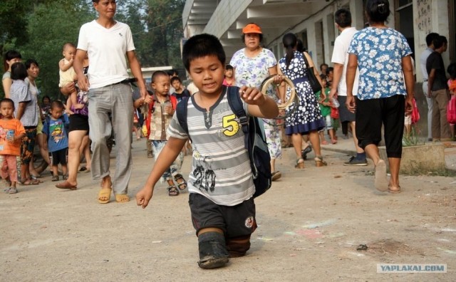 В 1 класс на коленях