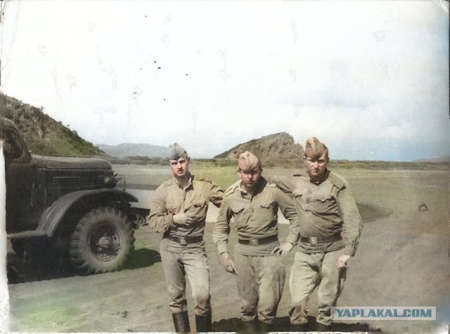 Нейросеть на хаялву раскрашивает фото к 9 мая