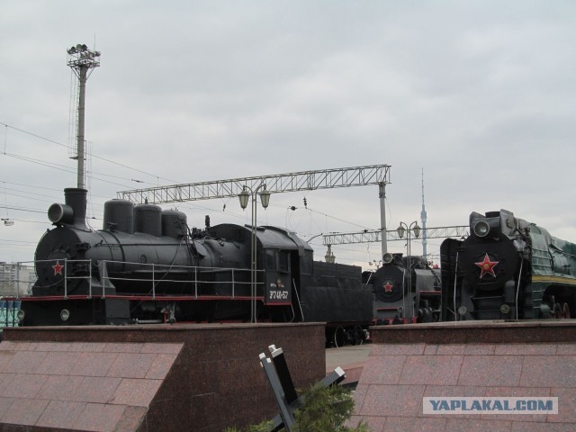 Музей паровозов в Москве.