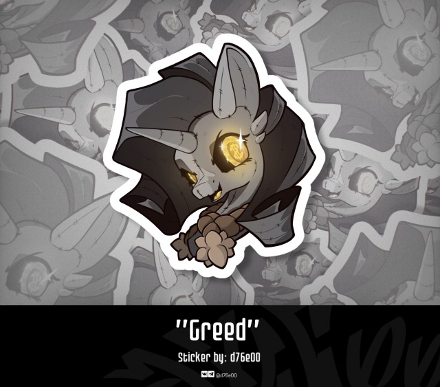 Sticker "Greed"