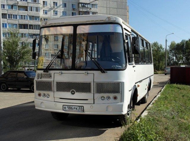 В Новосибирской области автобус застрял в луже