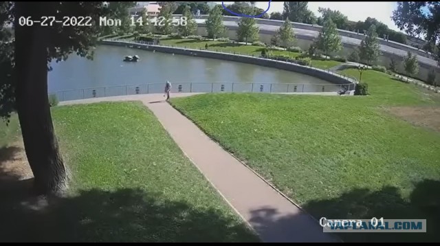 Видео  с камер видеонаблюдения во время  удара по Кремнчугу