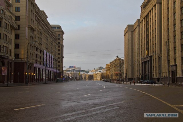 Москва. Утро. 1 января