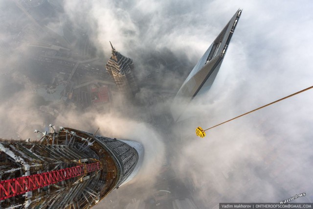 Shanghai Tower (650 meters).