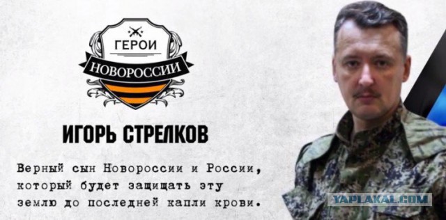 Стрелков: Россия ведёт войну в Украине