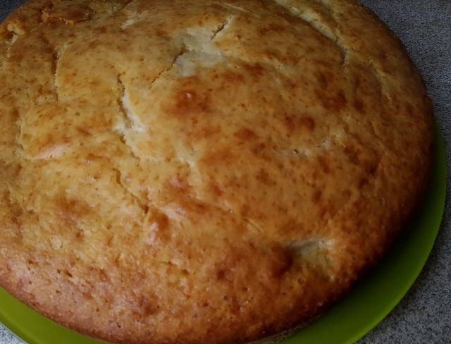 Быстрый пирог с персиками:)