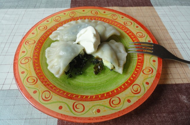 Зеленые вареники