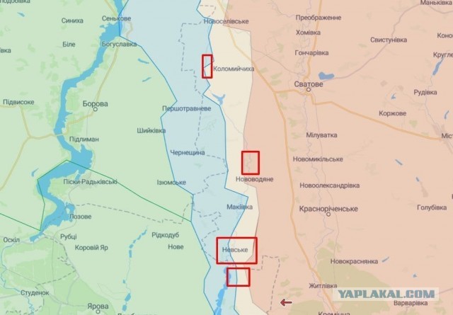 Российские военные готовят линию обороны на участке Сватово–Кременная