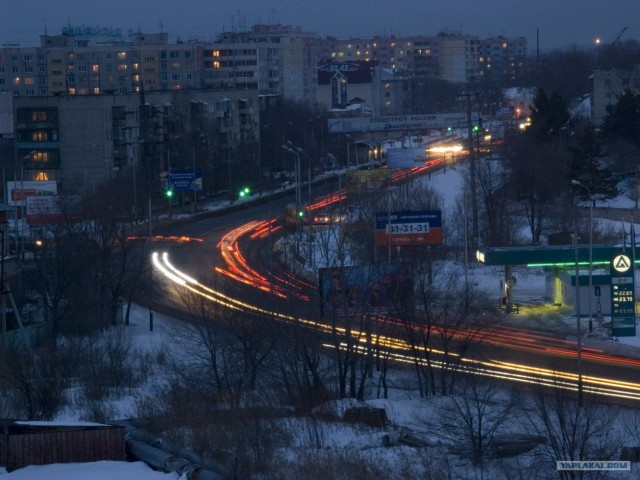 Россия ночью