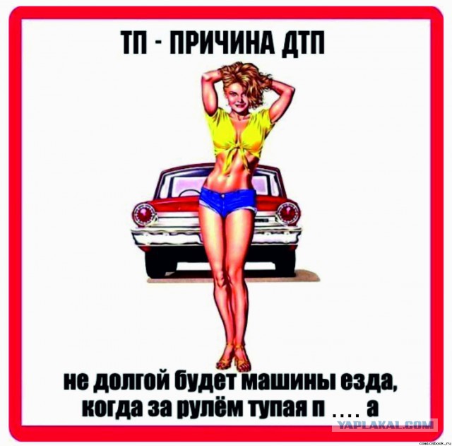 Баба за рулем - обезьяна с гранатой!