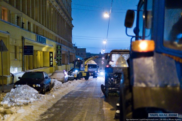 Лед на улицах Москвы