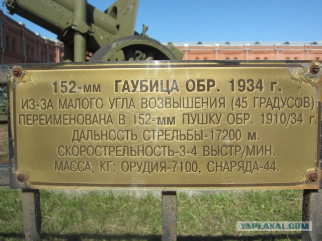 Музей артиллерии в Санкт-Петербурге