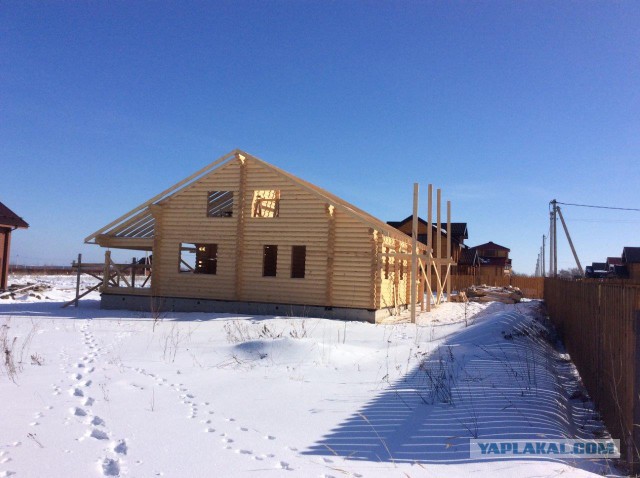Строительство дома на даче