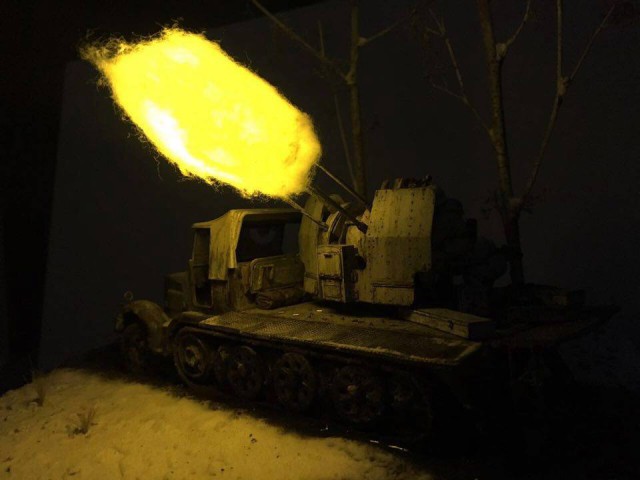 Ночник - мини-диорама на военную тематику