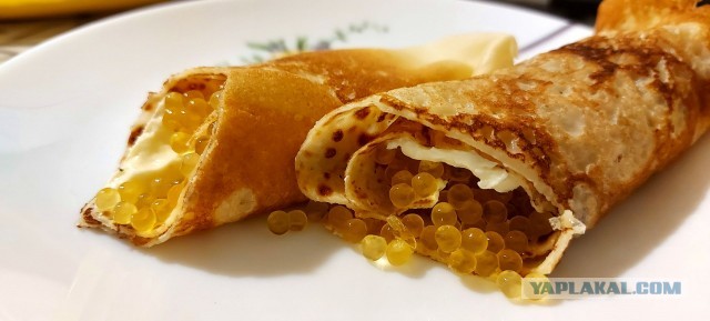 Блинчики с курицей и сыром