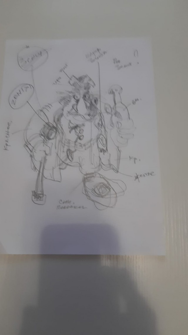 И опять трудноузнаваемые персонажи от малоизвестного художника