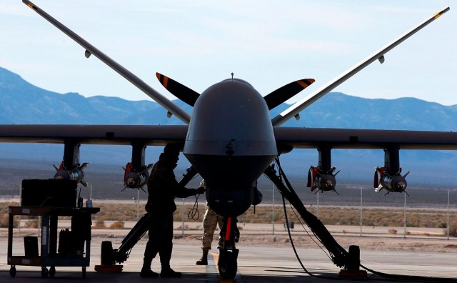 Видео "столкновения" российского Су-27 и американского беспилотника MQ-9 Reaper