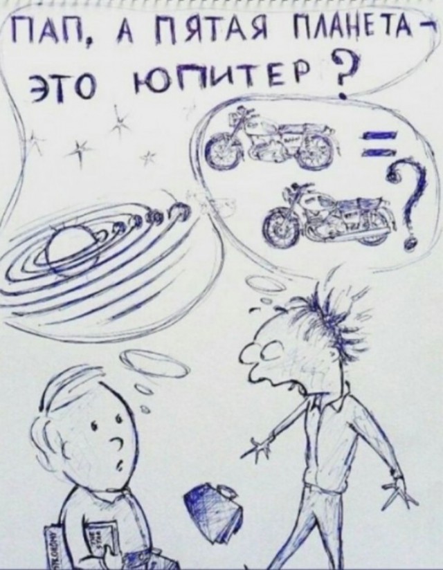 Луна, Венера, Юпитер и самолет
