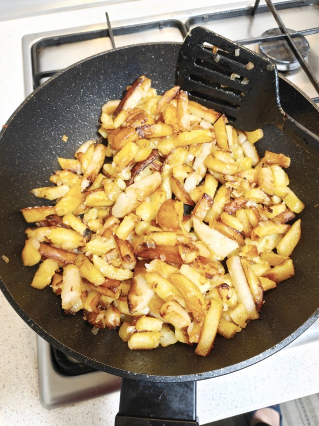 Как я жарю картошку с корочкой