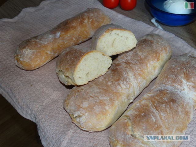 Оригинальная чиабатта, и закуска
