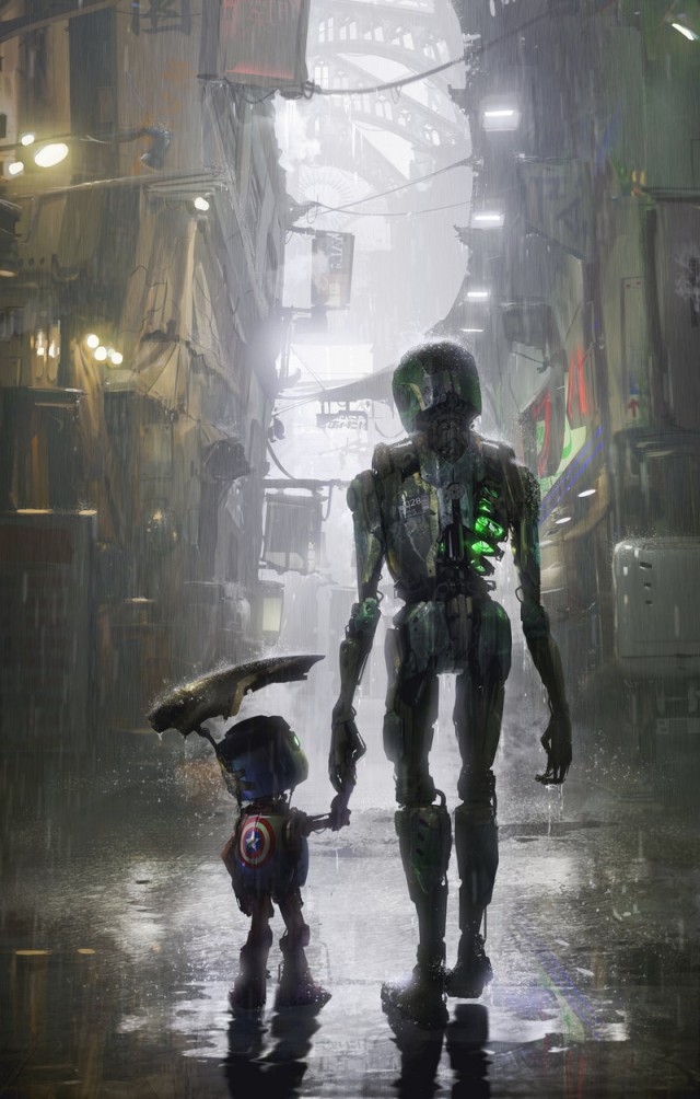 Рисунки: фантастика, Sci-Fi, киберпанк