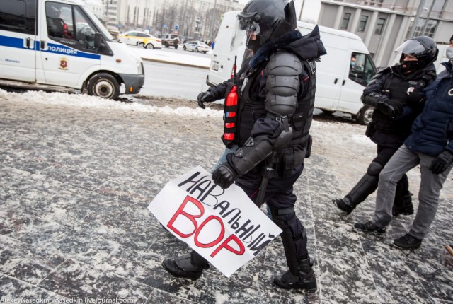 Москва. 31.01.2021. Полицейское безумие