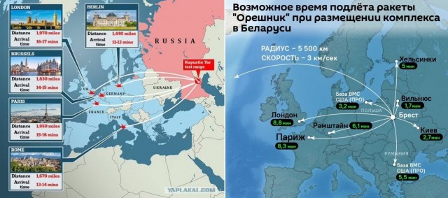 МО показало, какие регионы РФ вошли в зону досягаемости западного оружия Киева