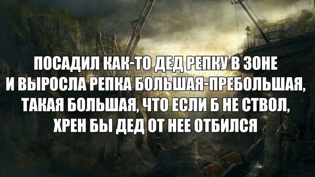 Фанатам игры С.Т.А.Л.К.Е.Р посвящается
